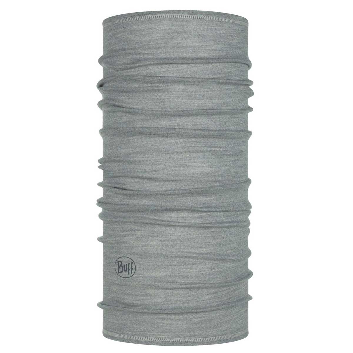 Buff Merino Wool Neck Gaiter in Light Grey
